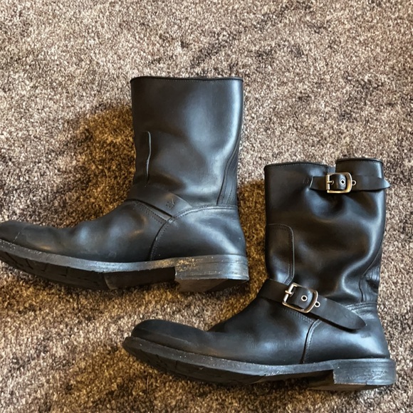 Dolce & Gabbana  leather motorcycle boots. main image 7